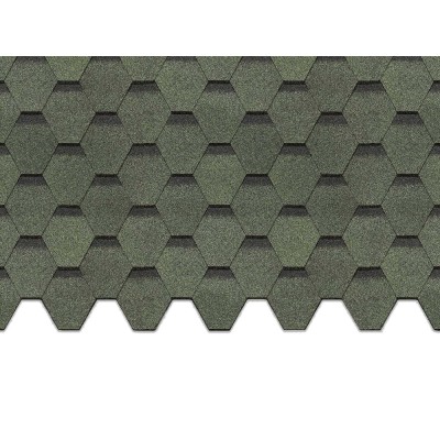 Карат Зеленый 2,8мм, 3м2 гибкая черепица  Деке Europa