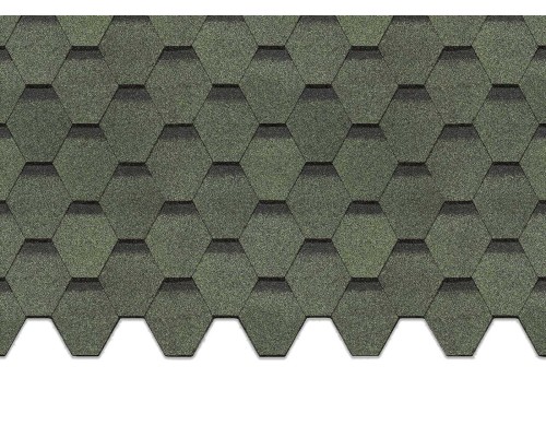 Карат Зеленый 2,8мм, 3м2 гибкая черепица  Деке Europa