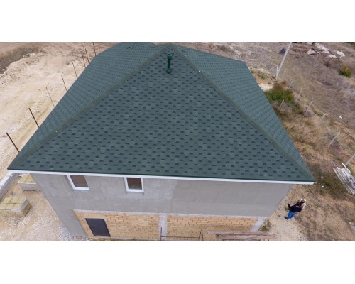 Карат Зеленый 2,8мм, 3м2 гибкая черепица  Деке Europa