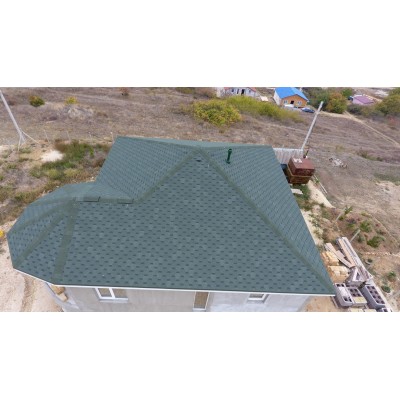 Карат Зеленый 2,8мм, 3м2 гибкая черепица  Деке Europa