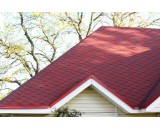 Гибкая мягкая кровля Деке красного цвета