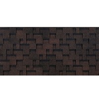 Лабиринт Коричневый 2,5мм, 3м2 гибкая черепица  Деке Eurasia