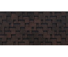 Лабиринт Коричневый 2,5мм, 3м2 гибкая черепица  Деке Евразия