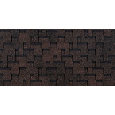 Лабиринт Коричневый 2,5мм, 3м2 гибкая черепица  Деке Евразия