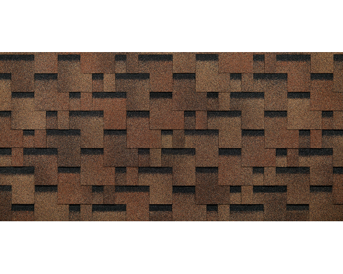 Лабиринт Светло-коричневый 2,5мм, 3м2 гибкая черепица  Деке Евразия