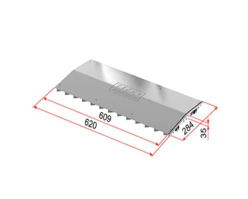 Коньковый аэратор кровельный ТН черный,  шт