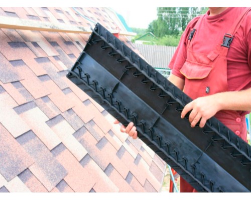 Коньковый аэратор кровельный ТН черный,  шт