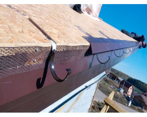 Планка карнизная  RAL 3005 красный, ТН, шт.