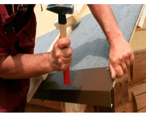 Планка карнизная  RAL 3005 красный, ТН, шт.