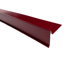 Планка торцевая  RAL 3005 красны, 2м,  ТН, шт.