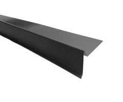 Планка торцевая  RAL RAL 9005 черный, 2м,  ТН, шт.