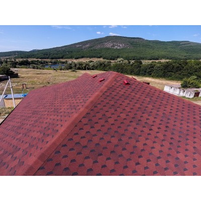 Шеффилд Клубника  3,1мм, 3м2 гибкая черепица  Деке Premium