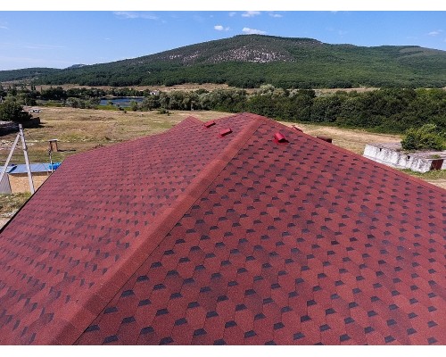 Шеффилд Клубника  3,1мм, 3м2 гибкая черепица  Деке Premium