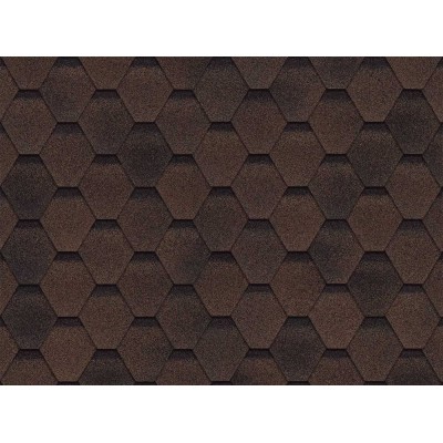 Соната Финская Коричневый 2,7мм, 3м2 гибкая черепица ТН SHINGLAS