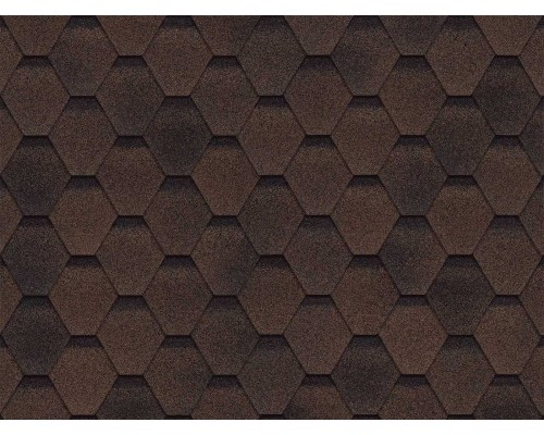 Соната Финская Коричневый 2,7мм, 3м2 гибкая черепица ТН SHINGLAS