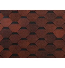 Соната Оптима Красный 2,7мм, 3м2 гибкая черепица ТН SШИНГЛАСHINGLAS