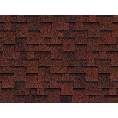 Аккорд Финская Красный 2,7мм, 3м2 гибкая черепица ТН SHINGLAS