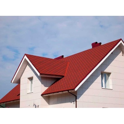 Аккорд Финская Красный 2,7мм, 3м2 гибкая черепица ТН SHINGLAS