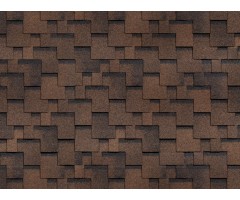 Финская Аккорд Коричневый 2,7мм, 3м2 гибкая черепица ТН ШИНГЛАС