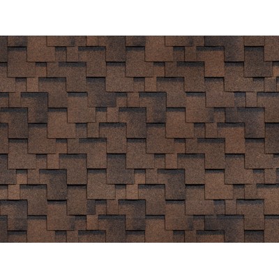 Финская Аккорд Коричневый 2,7мм, 3м2 гибкая черепица ТН ШИНГЛАС