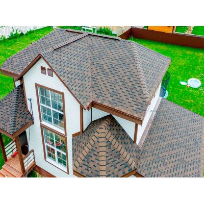 Финская Аккорд Коричневый 2,7мм, 3м2 гибкая черепица ТН ШИНГЛАС