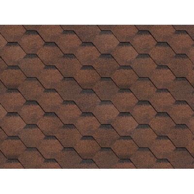 Финская Соната Коричневый  2,7мм, 3м2 гибкая черепица ТН 