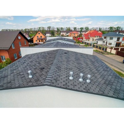 Финская Соната Серый 2,7мм, 3м2 гибкая черепица ТН 