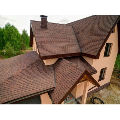 Кантри Коричневый  2,7мм, 2,6м2 гибкая черепица ТН ШИНГЛАС