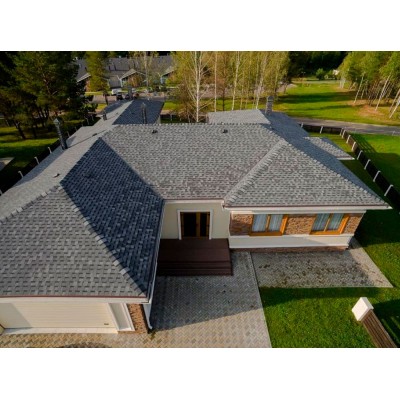 Кантри Серый  2,7мм, 2,6м2 гибкая черепица ТН ШИНГЛАС