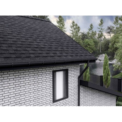 Фазенда Черный  2,5мм, 2,6м2 гибкая черепица ТН ШИНГЛАС