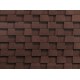 Фазенда Коричневый  2,5мм, 2,6м2 гибкая черепица ТН ШИНГЛАС
