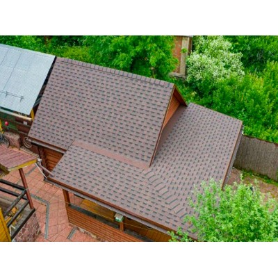 Фазенда Коричневый  2,5мм, 2,6м2 гибкая черепица ТН ШИНГЛАС