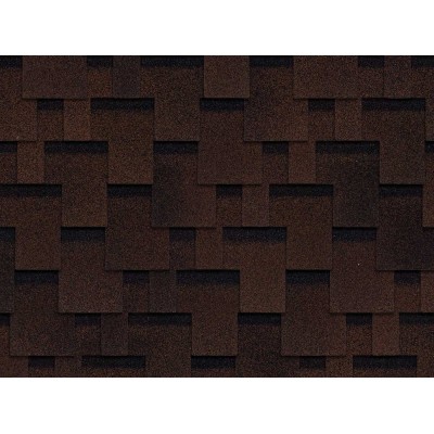 Оптима Аккорд Коричневый 2,4мм, 3м2 гибкая черепица ТН SHINGLAS