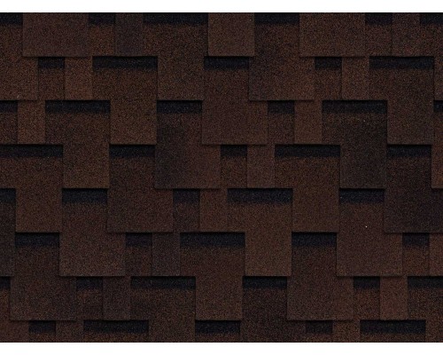 Оптима Аккорд Коричневый 2,4мм, 3м2 гибкая черепица ТН SHINGLAS