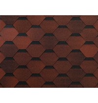 Оптима Красный 2,5мм, 3м2 гибкая черепица ТН ШИНГЛАС