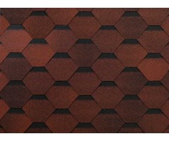 Оптима Красный 2,5мм, 3м2 гибкая черепица ТН ШИНГЛАС