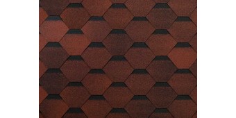 Оптима Красный 2,5мм, 3м2 гибкая черепица ТН ШИНГЛАС