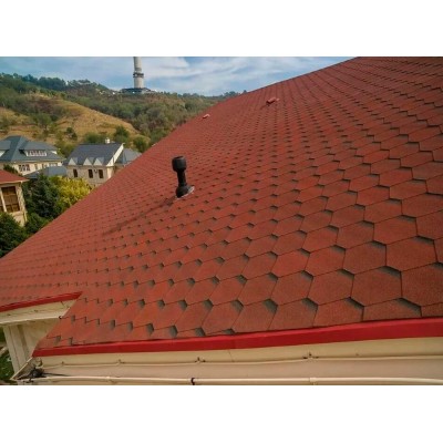 Оптима Красный 2,5мм, 3м2 гибкая черепица ТН SHINGLAS