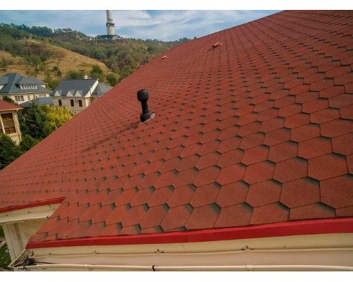 Оптима Красный 2,5мм, 3м2 гибкая черепица ТН SHINGLAS