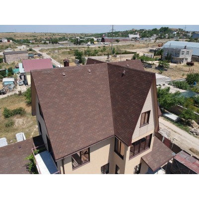 Цюрих Арахис 3,1мм, 3,1м2 гибкая черепица  Деке Premium