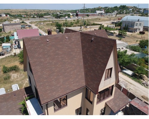 Цюрих Арахис 3,1мм, 3,1м2 гибкая черепица  Деке Premium