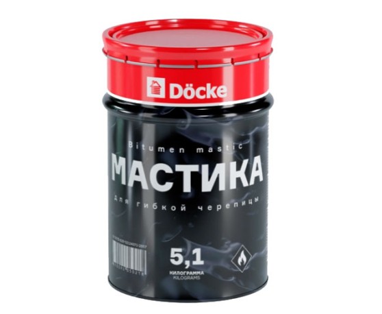 Мастика для гибкой черепицы 5л Деке Мастики