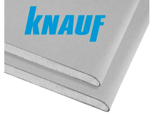 Гипсокартон 12,5мм (ГКЛ)  1,2*2,5м, КНАУФ