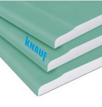 Гипсокартон 12,5мм ВЛАГОСТОЙКИЙ (ГКЛВ)  1,2*2,5м, КНАУФ