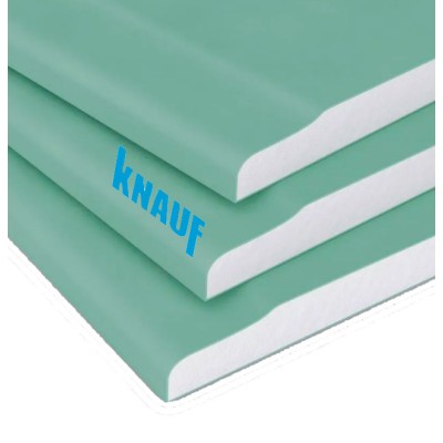 Гипсокартон 12,5мм ВЛАГОСТОЙКИЙ (ГКЛВ)  1,2*2,5м, КНАУФ