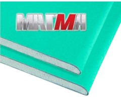 Гипсокартон 9,5мм ВЛАГОСТОЙКИЙ (ГКЛВ)  1,2*2,5м, МАГМА