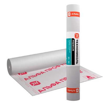 Купить ТЕХНОНИКОЛЬ Альфа Проф НГ негорючая влаго-ветрозащитная мембрана 75м2