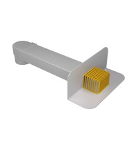 ПВХ воронка парапетная  65*100мм, 550мм, отвод Ø100мм