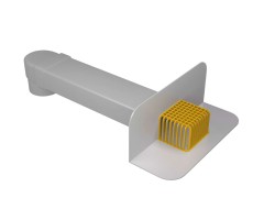 ПВХ воронка парапетная  65*100мм, 550мм, отвод Ø100мм