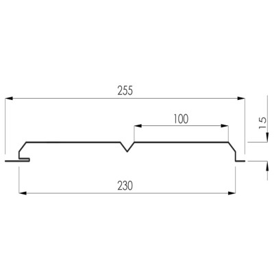 Евробрус, 0,45мм, RAL, м2 металлический сайдинг